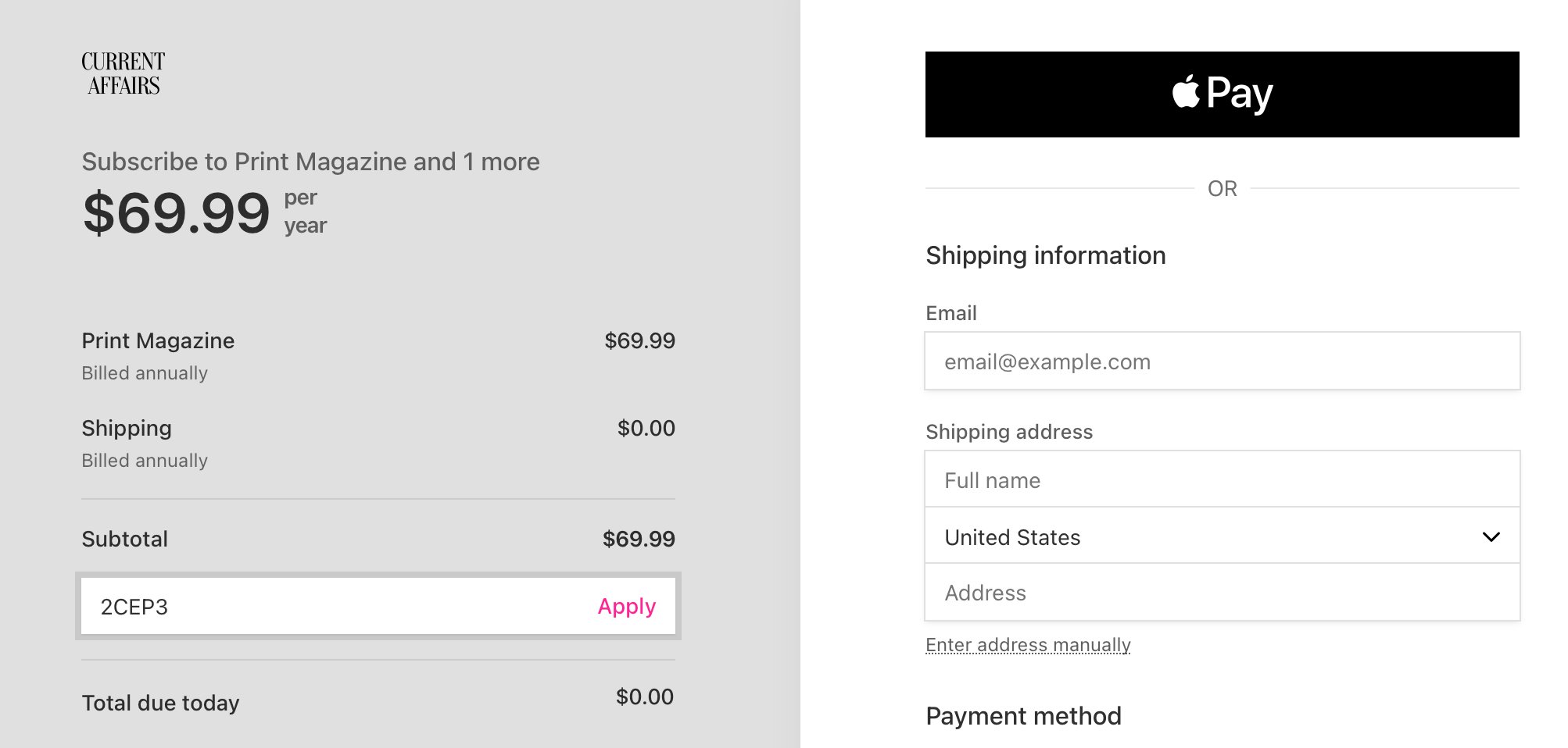 CA-Checkout-Page-With-Code