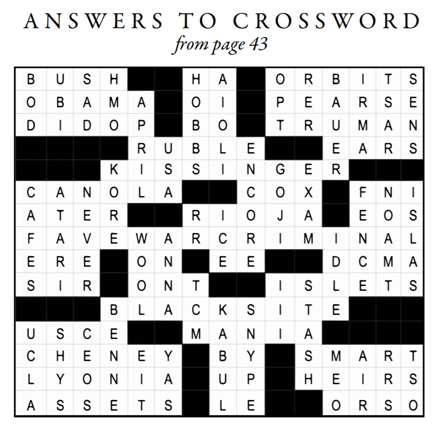 The World s Most Honest Crossword Puzzle